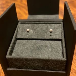 dainty small pearl studs